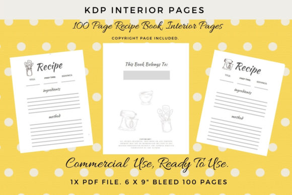 Accelerating Low-Content Publishing: The Strategic Value of a 100 Pages Recipe Book Insert for KDP