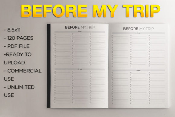 Before My Trip KDP Template: Launch Travel Journals Fast