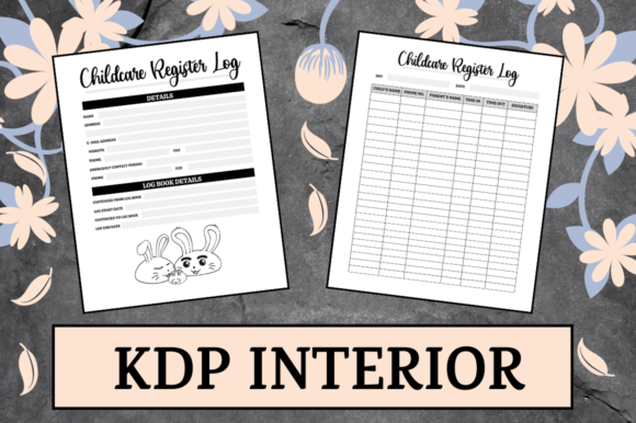 Childcare Register Log KDP Interior Design Guide