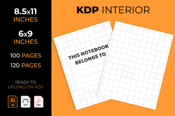 Large Grid Graph Journal KDP Interior Guide