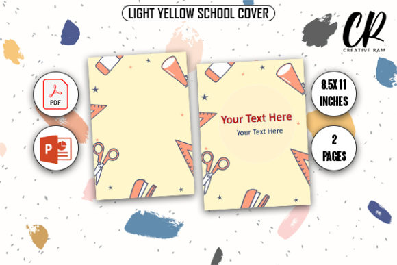 Light Yellow School Cover - KDP: A Versatile Design for Self-Publishers
