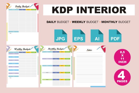 Mastering Financial Tracking with a KDP Interior Daily Weekly Monthly Budget