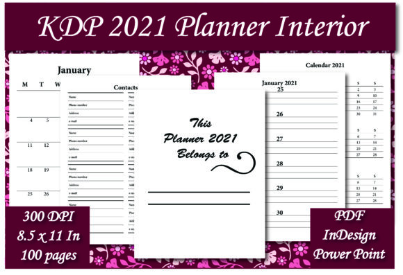 Maximizing KDP Success with a Versatile 2021 Planner Interior