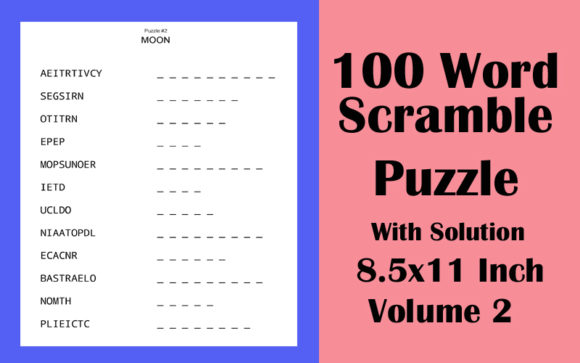 Streamlining KDP Publishing: The Strategic Value of 100 Word Scramble Puzzle 8.5x11 Volume 2
