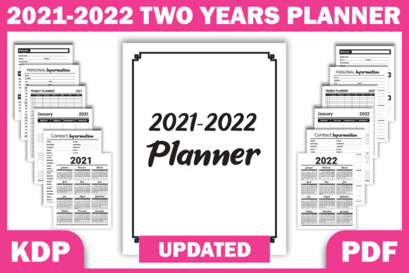 Streamlining Your Publishing Business with the 2021 2022 Two Years Planner KDP Template