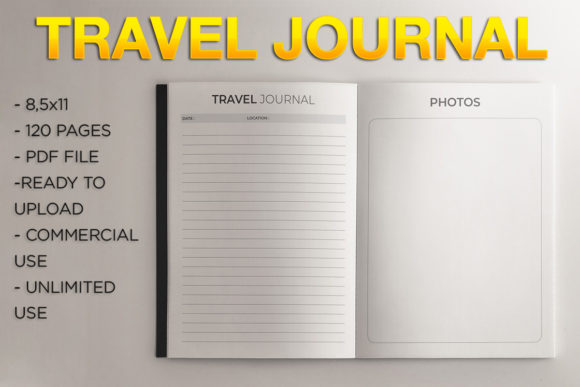 Travel Journal L KDP Template: A Practical Resource for Low-Content Publishers